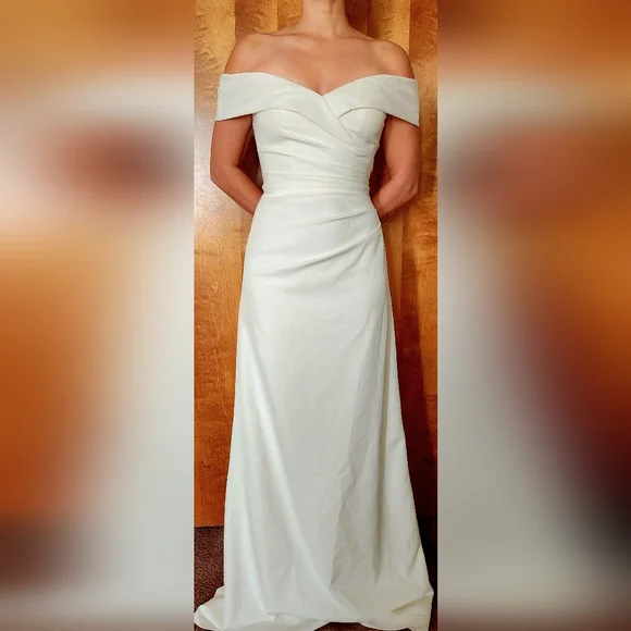 david's bridal cap sleeve bridesmaid dress Chiffon Cap Sleeve Tie Back Bridesmaid Dress